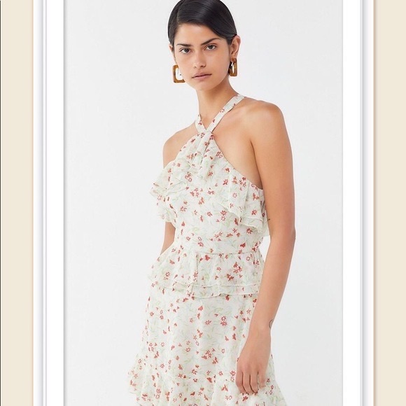 Urban Outfitters Floral Tiered Midi Dress - Picture 2 of 2